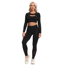 Load image into Gallery viewer, 2 Piece Seamless Sports Workout Yoga Set Women's