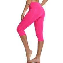 Load image into Gallery viewer, Women's 3/4 Gym Sport Casual Cropped Female Leggings With Pockets