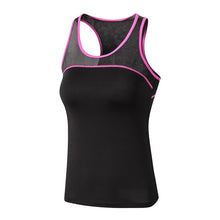 Load image into Gallery viewer, Womens Breathable Yoga Top For Workout With Mesh Shoulders