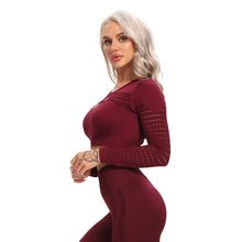 Load image into Gallery viewer, 2 Piece Seamless Sports Workout Yoga Set Women's