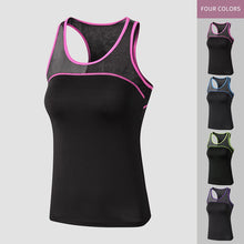 Load image into Gallery viewer, Womens Breathable Yoga Top For Workout With Mesh Shoulders