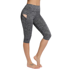Load image into Gallery viewer, Women's 3/4 Gym Sport Casual Cropped Female Leggings With Pockets