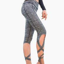 Load image into Gallery viewer, Dance Yoga Ankle Tie High Waist Breathable Leggings