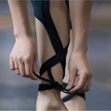 Load image into Gallery viewer, Dance Yoga Ankle Tie High Waist Breathable Leggings