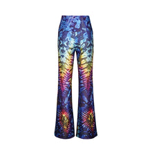 Load image into Gallery viewer, Cool Casual Tie-Dyed Prints Flare Leg Full Length Workout Leggings