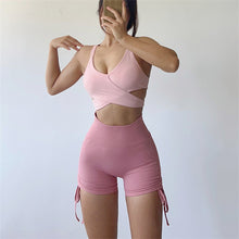 Load image into Gallery viewer, Lovely Split Back Cut Out Sports Bra