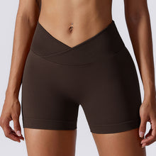 Load image into Gallery viewer, High Waist Hip Lift Compact Seamless Knitted Yoga Shorts