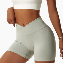 Load image into Gallery viewer, High Waist Hip Lift Compact Seamless Knitted Yoga Shorts