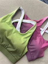 Load image into Gallery viewer, High-Strength Padded And Lined Sexy Cross Back Yoga Sports Bra