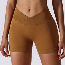 Load image into Gallery viewer, High Waist Hip Lift Compact Seamless Knitted Yoga Shorts