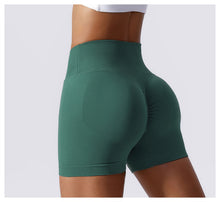 Load image into Gallery viewer, High Waist Hip Lift Compact Seamless Knitted Yoga Shorts