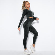 Load image into Gallery viewer, Long Sleeve Jogging Tops And Leggings Gym Yoga Set