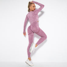 Load image into Gallery viewer, Long Sleeve Jogging Tops And Leggings Gym Yoga Set
