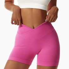 Load image into Gallery viewer, High Waist Hip Lift Compact Seamless Knitted Yoga Shorts