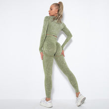 Load image into Gallery viewer, Long Sleeve Jogging Tops And Leggings Gym Yoga Set