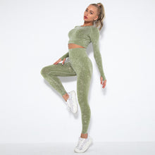 Load image into Gallery viewer, Long Sleeve Jogging Tops And Leggings Gym Yoga Set