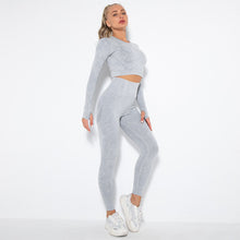 Load image into Gallery viewer, Long Sleeve Jogging Tops And Leggings Gym Yoga Set