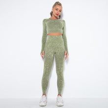 Load image into Gallery viewer, Long Sleeve Jogging Tops And Leggings Gym Yoga Set