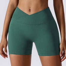 Load image into Gallery viewer, High Waist Hip Lift Compact Seamless Knitted Yoga Shorts
