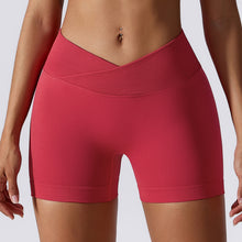 Load image into Gallery viewer, High Waist Hip Lift Compact Seamless Knitted Yoga Shorts