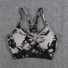 Load image into Gallery viewer, Yoga Set Women Seamless Tie Dye Fashion Push Up Bra Set