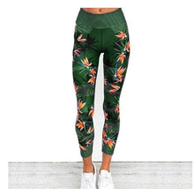 Load image into Gallery viewer, Lovely Bird Of Paradise Floral Yoga Pants