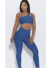 Load image into Gallery viewer, 2 Piece Set Outfit For Woman Sexy Bra V Waist Leggings Crop Top with Zipper