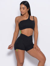 Load image into Gallery viewer, 2 Piece Set Outfit For Woman Sexy Bra V Waist Leggings Crop Top with Zipper