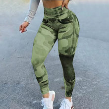 Load image into Gallery viewer, Camo Seamless Yoga Pants Women High Waist Sports Leggings