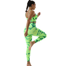Load image into Gallery viewer, Seamless Tie-dye Yoga Sets For Sports Fitness High Waist
