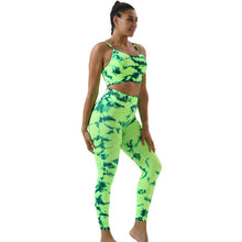 Load image into Gallery viewer, Seamless Tie-dye Yoga Sets For Sports Fitness High Waist