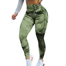 Load image into Gallery viewer, Camo Seamless Yoga Pants Women High Waist Sports Leggings