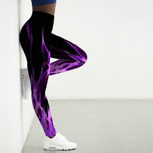 Load image into Gallery viewer, Womens Awesome Flame Design Yoga Pants