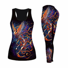 Load image into Gallery viewer, 3D Fire Phoenix Yoga Outfit For Women  XS-8XL