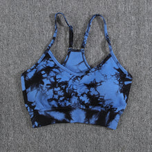 Load image into Gallery viewer, Tie Dye Seamless Summer Bra And Shorts Yoga Set Starting at $16.54
