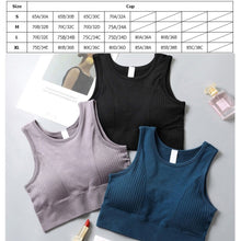 Load image into Gallery viewer, Women Yoga Crop Top Push Up Sports Bra
