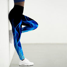 Load image into Gallery viewer, Womens Awesome Flame Design Yoga Pants