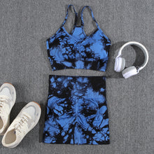 Load image into Gallery viewer, Tie Dye Seamless Summer Bra And Shorts Yoga Set Starting at $16.54