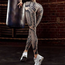 Load image into Gallery viewer, Snakeskin Pattern Elastic Force New Style Workout Push Up Leggings