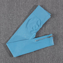 Load image into Gallery viewer, Women Sportwear Zip Vest High Waist Fitness Pants Gym Seamless Woman 2 Pieces Set