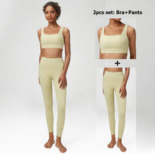 Load image into Gallery viewer, Classic Solid Color 2 And 3 Pc Fitness Yoga Set For Women Sexy Bra, Zipper Jacket, High Waist Leggings