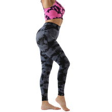 Load image into Gallery viewer, Seamless Tie-dye Yoga Sets For Sports Fitness High Waist