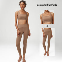 Load image into Gallery viewer, Classic Solid Color 2 And 3 Pc Fitness Yoga Set For Women Sexy Bra, Zipper Jacket, High Waist Leggings