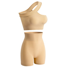 Load image into Gallery viewer, 2PCS Women Seamless Shirts Sport Shorts Bra Gym Suits Fitness Shorts Crop Top High Waist Running Sports Sets