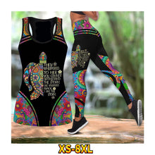 Load image into Gallery viewer, Beautiful Fashion Statement Pattern Running Yoga Set