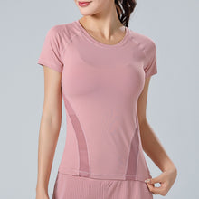 Load image into Gallery viewer, Breathable Comfortable Yoga Top with Mesh Accents For All Workouts