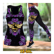 Load image into Gallery viewer, Beautiful Fashion Statement Pattern Running Yoga Set