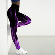 Load image into Gallery viewer, Womens Awesome Flame Design Yoga Pants