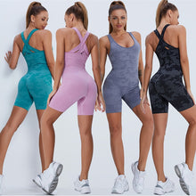 Load image into Gallery viewer, Seamless Yoga Sports Fitness High Waist Hip Raise Beauty Back Jumpsuits