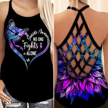Load image into Gallery viewer, Butterfly Sunflower Criss-Cross Women Yoga Sleeveless Tank Top
